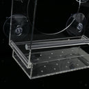 Acrylic Bird Seed Container Feeder For Birds Cage Weatherproof Birding