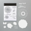 Sunflower Metal Cutting Dies Stamp for DIY Scrapbook Embossing Craft (C) A