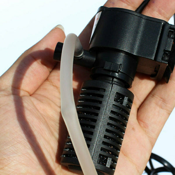 Tank Fish Aquarium Submersible Water Filter with For Oxygen Pump UV Sterilizer