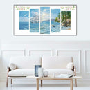 5pcs 5D DIY Full Drill Diamond Painting Seaside Embroidery Kit Home Decor