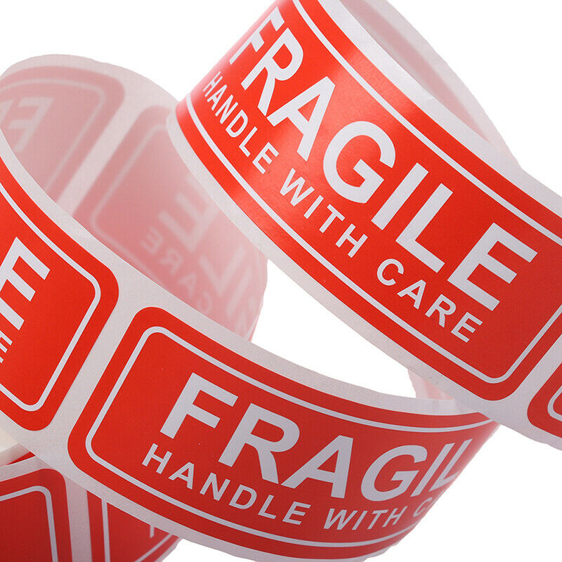 150Pcs/Roll Fragile Label Stickers Handle with Care Thank You Warning Si Ew