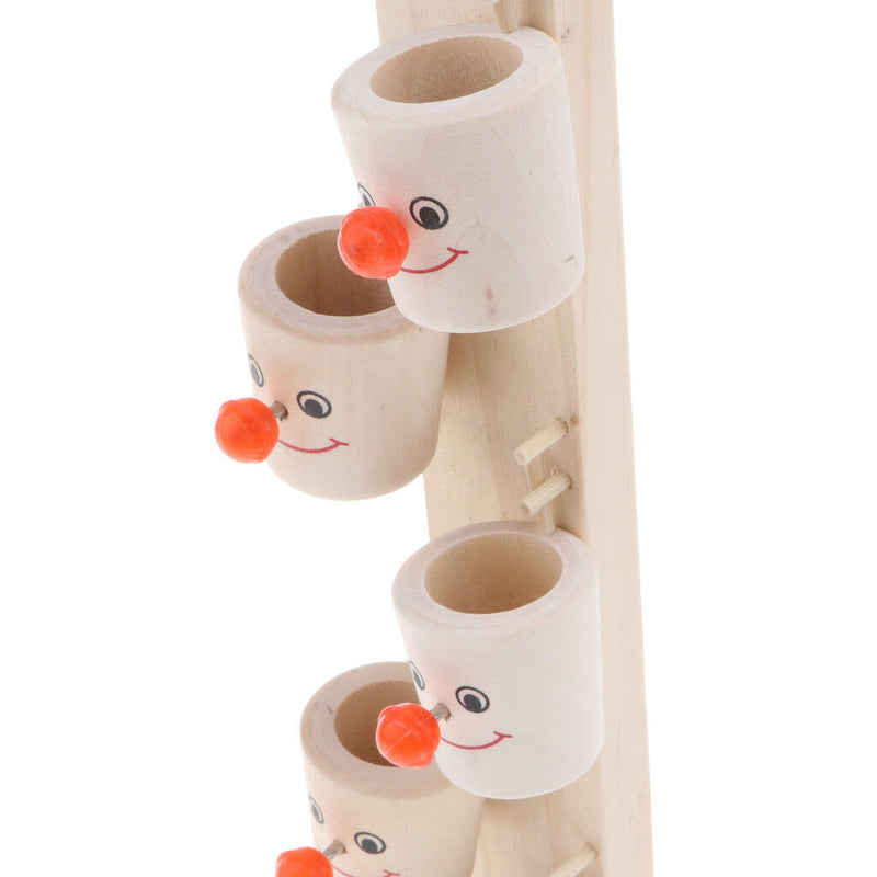 Kids Educational Wooden Toys Clown Marble Table Baby Ball Games Interactive