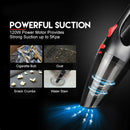 120W 12V Vaccum Cleaner 5000PA Super Suction Portable Wireless Handheld Rec