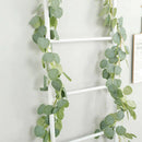 Artificial Eucalyptus Garland Faux Silk Vine Handmade Leaves Greenery 1.8M/ A8M5
