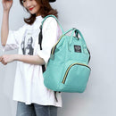 Dot Print Backpacks Mommy Maternity Bags Baby Care Diaper Bags (Light Blue) A