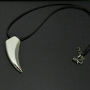 Pretty Mens Wolfs-zahn Stainless Steel Wolf Hals-kette Men leathe Synthetic C1M8