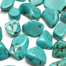 100g Natural Beauty Blue Turquoise Rock Polished Rough Specimen Stone Nugget