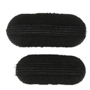 5X(2 Pcs Black Sponge Hair Clip Volume Bumpit Padding Bun Updo G8I1)