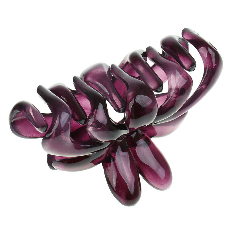 Large Purple Hair Claw Clamp Clip Acrylic Barrette Hair Accessories Hairwear