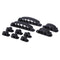 10Pcs Cable Cord Wire Line Organizer Plastic Clips Ties Fixer Holder Black