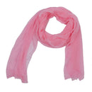 Women's Fashion Candy Colour Soft Scarf Wrap Shawl Stole Pink