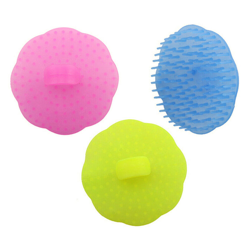 Home Bathroom Easy Grip Hair Scalp Massager Shampoo Comb Cleaning Brush Dry Wet