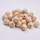 50Pcs/set Log Color Lotus Wood Beads Diy Beaded Loose Beads Hemu Jewelry Accs