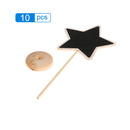 10pcs  Mini Rectangle Chalkboards Decorative Border Black Board with Stand