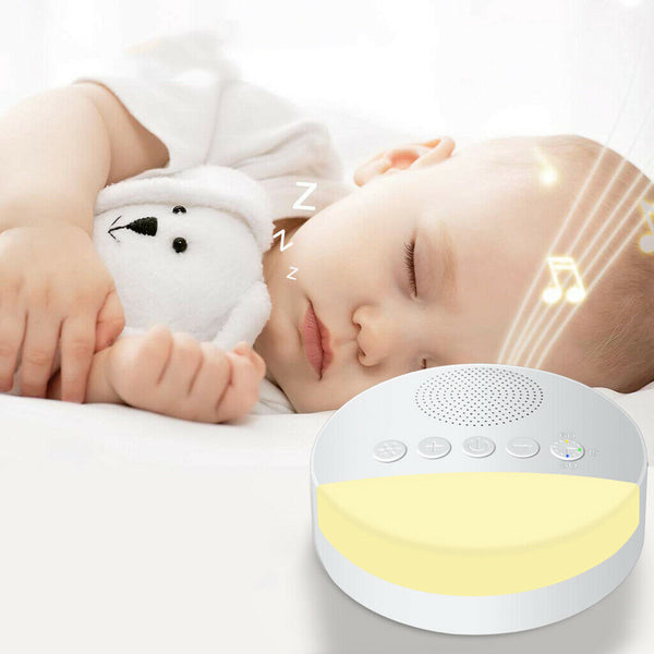 90x90x31mm White Noise Machine Sound Spa Easy Sleep Baby Rain Relax Therapy