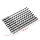 2X(9 Pcs 1/4Inch 100Mm S2 Magnetic Hex Cross Head Ph1 Ph2 Electric Screwdri