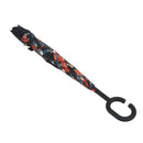Rose Folding Reverse Umbrella Double Layer Inverted Windproof Rain Car Umbr