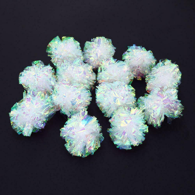 12pcs Crinkle Balls Cat Toys Interactive Sound Ball Big Nylon Balls Toys