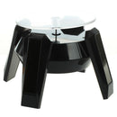 Black Solar Powered Jewelry Phone Watch 360 angle Rotating Display Stand Tu E7J9