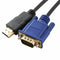 6ft HD 1080P HDMI to 15 Pin VGA Male Adapter Converter Cable HD Gift For PC G5L8