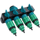 Garden Hose Splitter Water Pipe 4 Way Tap Garden Tap Connector 4/7 Mm Crane L3I7