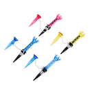 4 Pieces Magnet Tee 80mm Magnetic Flexible Golf Tees with Anchor Random
