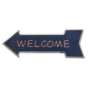 Metal Arrow Cast Iron WAY OUT Exit WELCOME Door Gate Sign Plate Poster 5