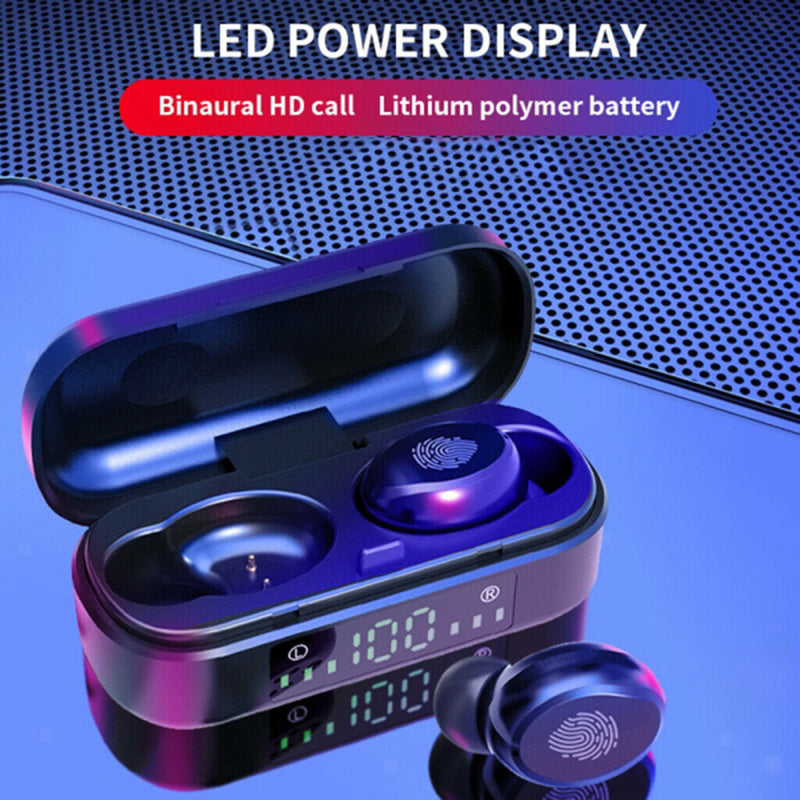 V8    5.0 Earphones 350mAh  Wireless Stereo Earpieces