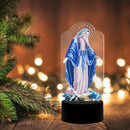 DIY Diamond Painting LED Light Goddess Religion Embroidery Night Lamp Decor