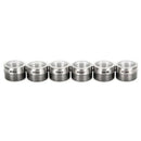 6 Pieces Magnetic Stainless Steel Spice Pot Herb Jar Storage Holder Cook Stand