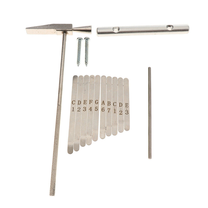 Wooden 10 Key Kalimba Mbira Exercise Kids Musicality Hand Percussion