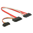 SFF-8639 SATA3.2 18pin(7+7+4) 15pin Power to SFF-8482 Express 29pin Cable
