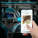 Car Cigarette Lighter Bluetooth Calling FM Radio Transmitter AUX Port MP3 U J9O3