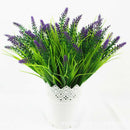 Artificial Silk Floral Flower Lavender Bouquet For Home Wedding Garden Decors