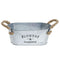 Flowers&Garden'Bucket Design Small Metal Succulent Plant Container W/Twine
