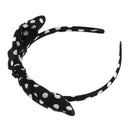 Lovely Rabbit Ear White Polka Dot Bowknot Bow Design Alice Headband Head wr K5E7