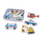 Wooden Blocks Puzzle Jigsaw Preschool Toys for Toddlers Kids Vehicle