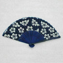 Chinese Summer Folding Hand Fan Fabric Flower Floral .Party G7M2 Favor S0B6 E7E2