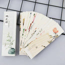 30pcs Chinese Style Creative Paper Painting Bookmarks Retro Cards Boxed Bookmark