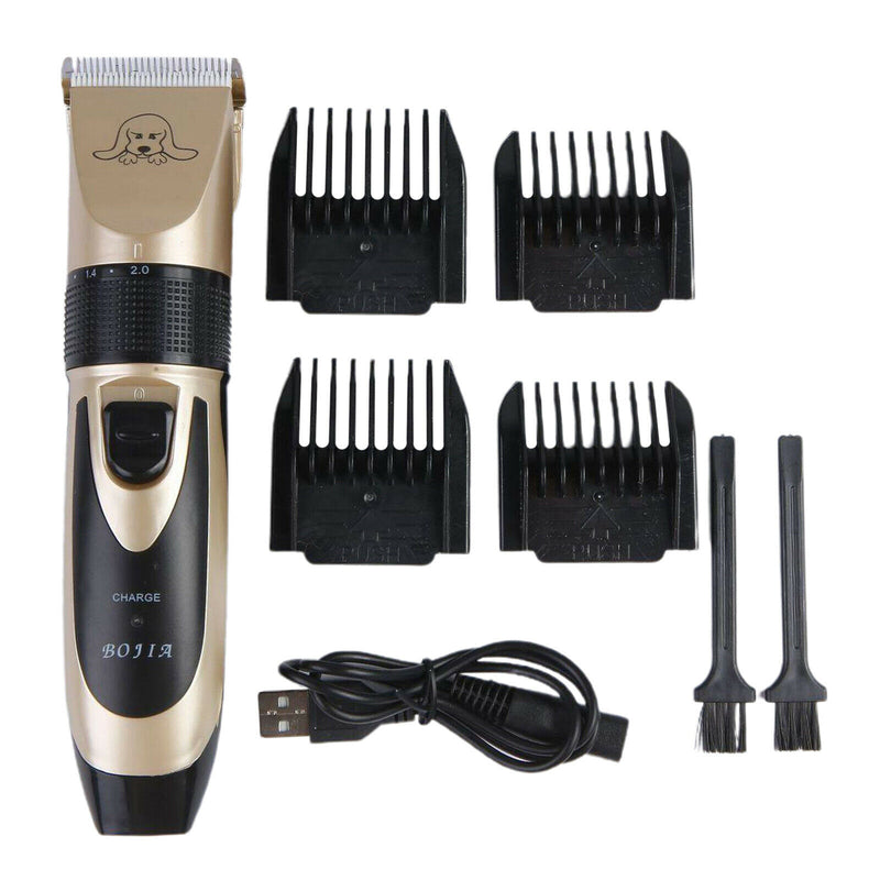 USB Pet Dog Cat Hair Clippers Grooming Trimmer Kit Professional Cordless Set