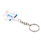 4Pcs/lot Silicone Airplane Keychains Pendant Keyring Friendship Jewelry Gift New