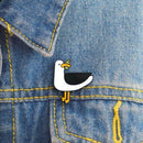 Men Women Funny Cartoon Duck Enamel Badge Brooch Pin Collar Lapel Badge Jewelry