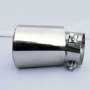 Car Universal Round Stainless Steel Chrome Exhaust Tail Muffler Tip Pipe j PEJ