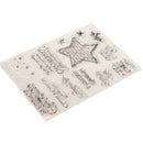 Merry Christmas Greeting Blessings Stamp clear Silicone Craft for Scrapbook JR