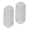 2x Rivet PU Bag Pad Shaper Base Bottom Insert for Hand-woven DIY Bag Purse