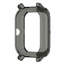 Half Pack TPU Case Cover Shell for Amazfit GTS Smartwatch (Clear Black) A