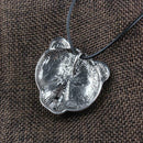 Exotic Talisman Viking Bear Head Pendant Necklace Religion Leather Chain
