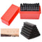 Alphabet Stamps Craft Set Letters Punch Steel Metal Leather Tool Case 8mm