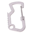 Survival Camping Hiking Rescue Gear Mini Carabiner Keychain EDC Multi Tool A