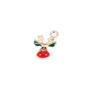 11pcs Enamel Charms Christmas Tree/Santa Claus/Moon Beads Pendant Xmas Decor HQ